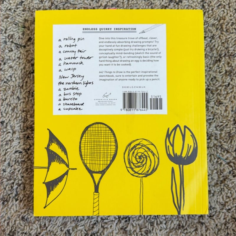 642 Things to Draw: Inspirational Sketchbook to Entertain and Provoke the Imagination (Drawing Books, Art Journals, Doodle Books, Gifts for Artist)