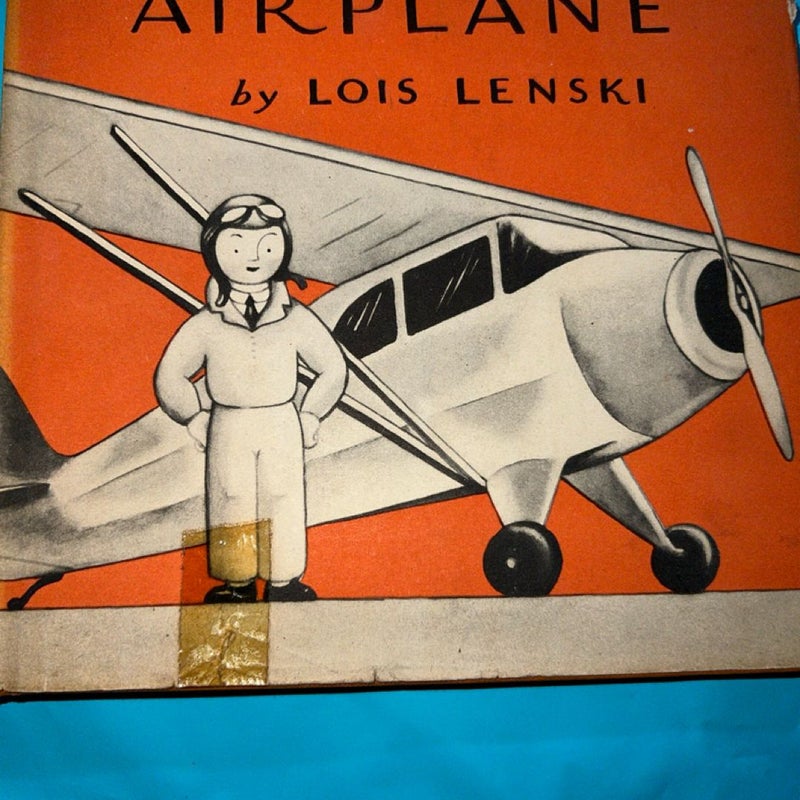 The LITTLE AIRPLANE Lois Lenski Illustrated 1946 Hardcover 11thPrinting Oxford U