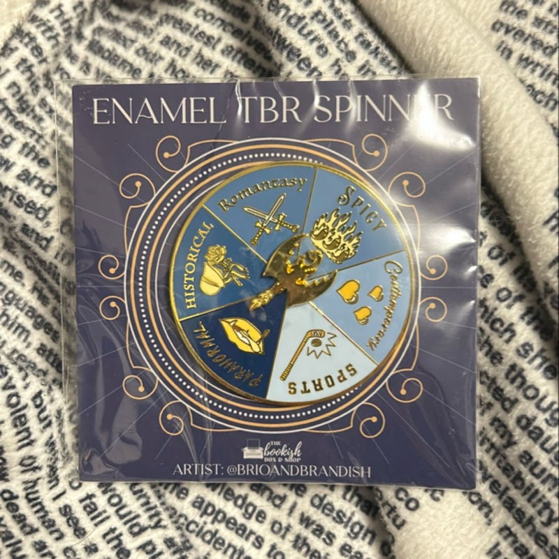 Enamel TBR Spinner pin