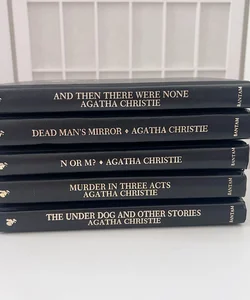 Vintage The Agatha Christie Mystery Collection Leather Bound Book Bundle