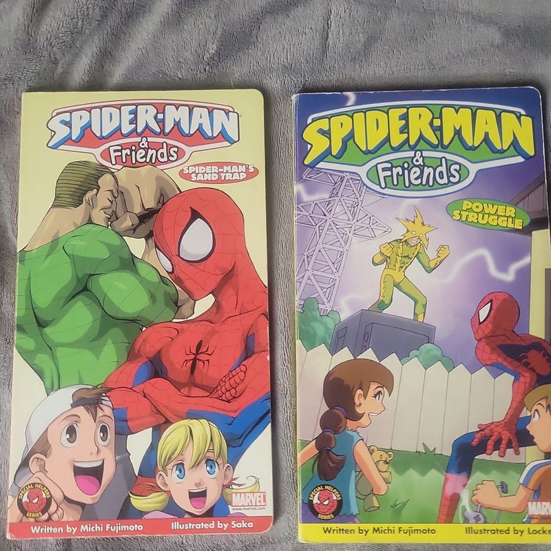 SPIDER-MAN AND FRIENDS 2 BOOKS