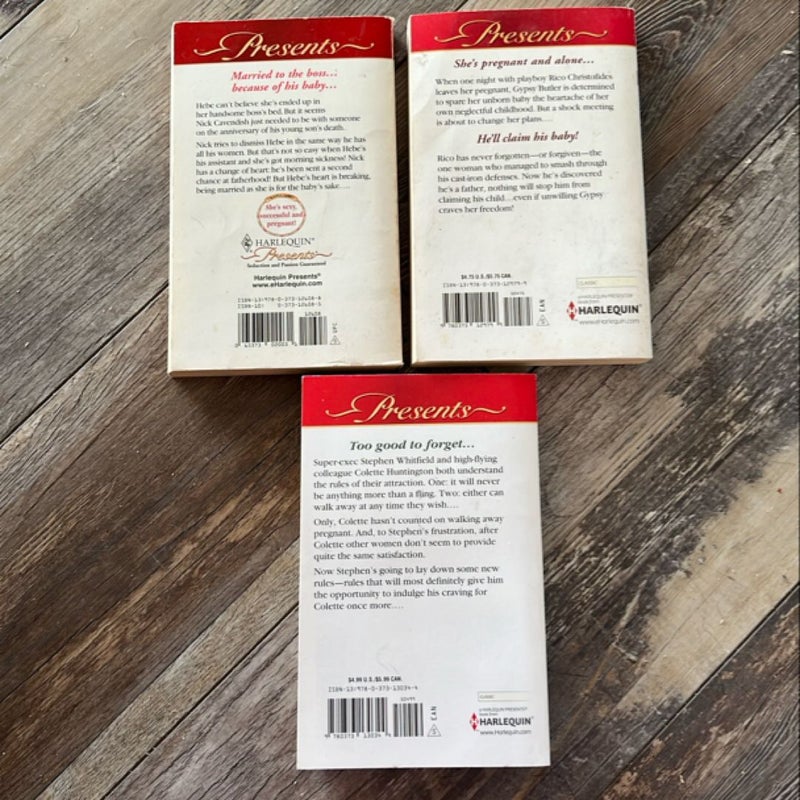 Harlequin Romance Novels - 3 Books in All