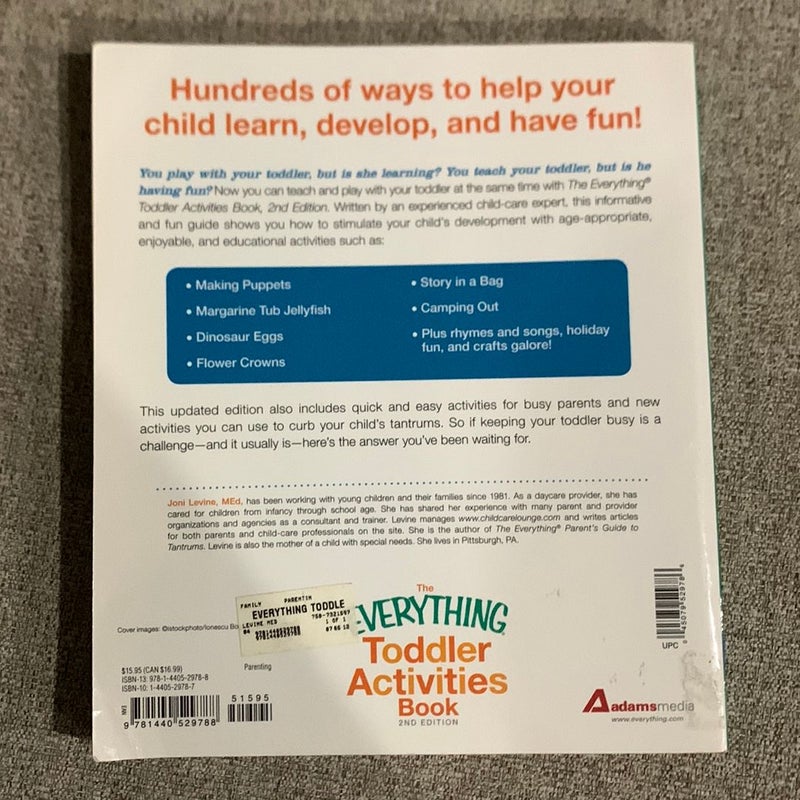 The Everything Toddler Activities Book