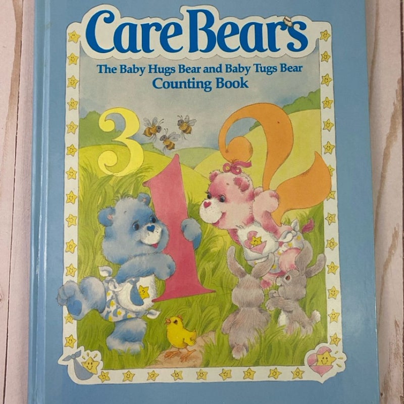 Vintage 1984 Care Bear Baby Hugs & Tugs Counting Hardcover Book 80s