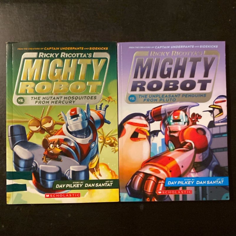 Ricky Ricotta's Mighty Robot vs. the Unpleasant Penguins from Pluto   /   mighty robot the beauty in mosquitoes from mercury Bundle
