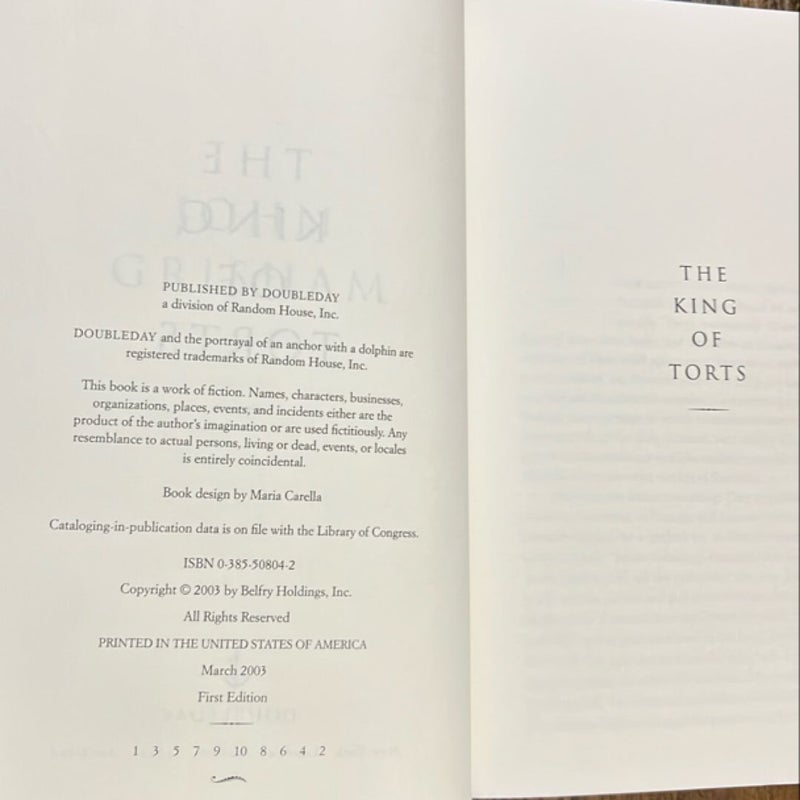 The King of Torts (first edition)