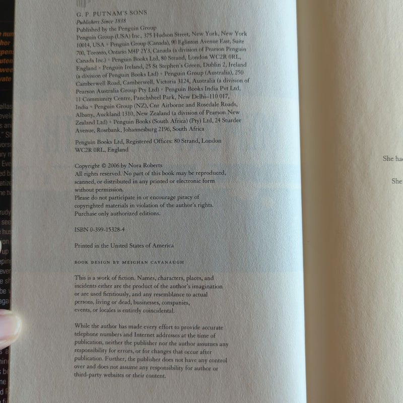 2 J. D. Robb In Death hardbacks: Memory and Strangers 