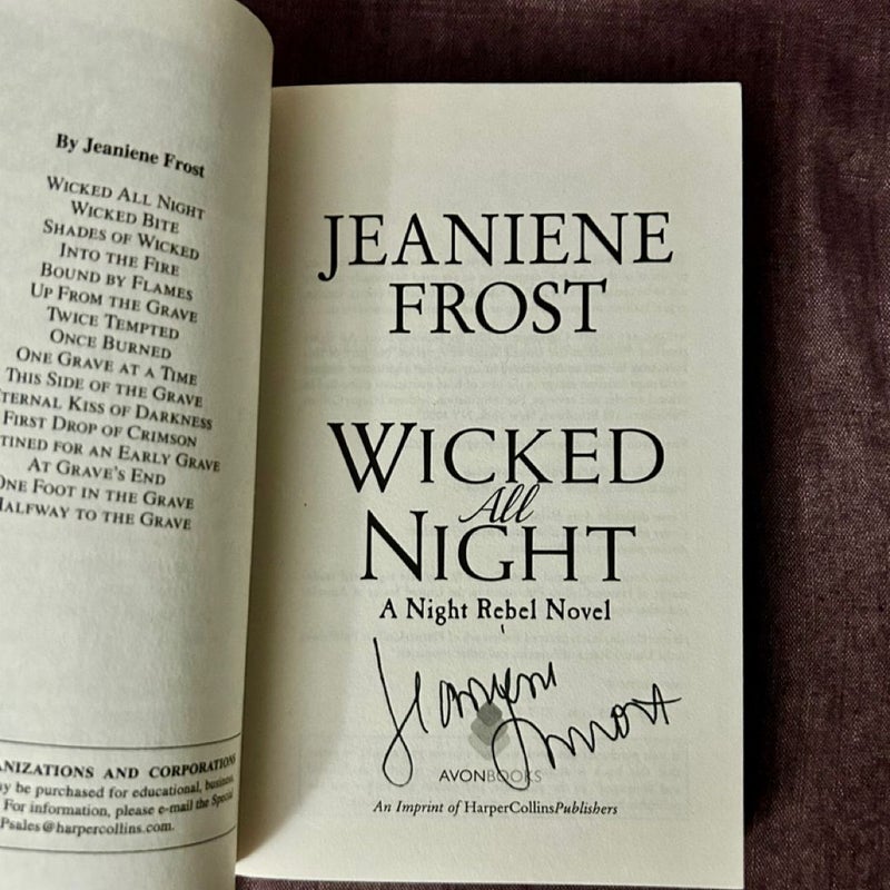 Wicked All Night (Signed)