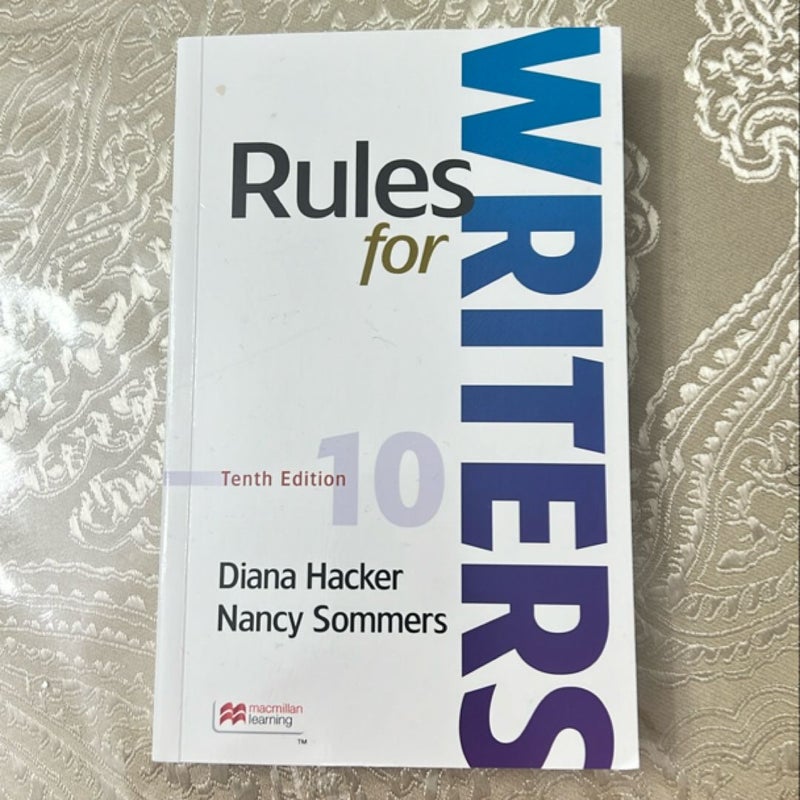 Rules for Writers (Paperbound)