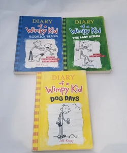 Diary of a Wimpy Kid Lot of 3: #2, 3, & 4