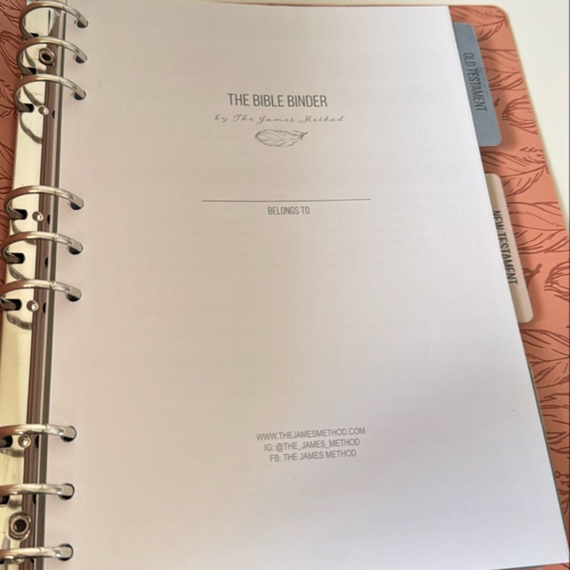 The Bible Binder