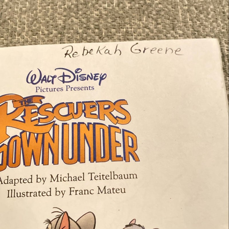 Walt Disney Pictures Presents The Rescuers Downunder