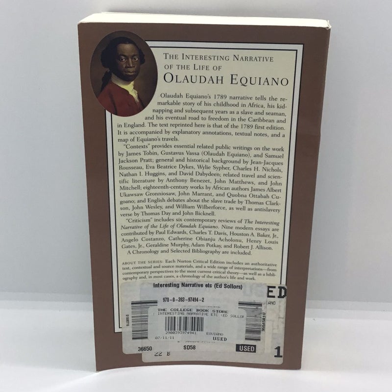 The Interesting Narrative of the Life of Olaudah Equiano