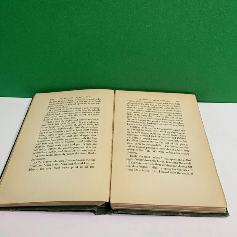 Vintage 1926 Book SANCTUARY! SANCTUARY! by Dallas Lore Sharp FIRST EDITION HC