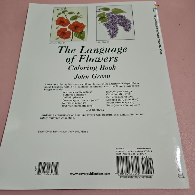 The Language of Flowers Coloring Book