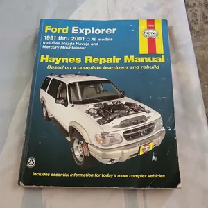 Haynes Ford Explorer 1991 Thru 2001