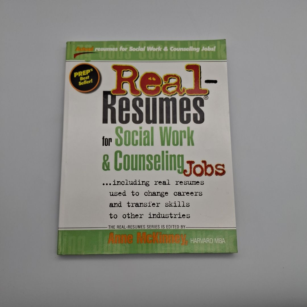 Real-Resumes for Social Work and Counseling Jobs