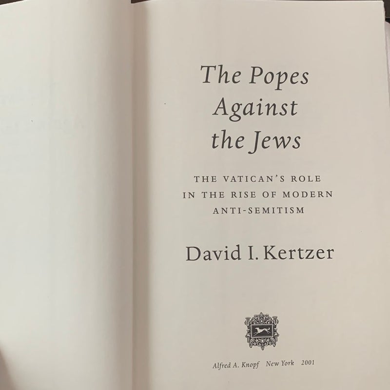 The Popes Against the Jews