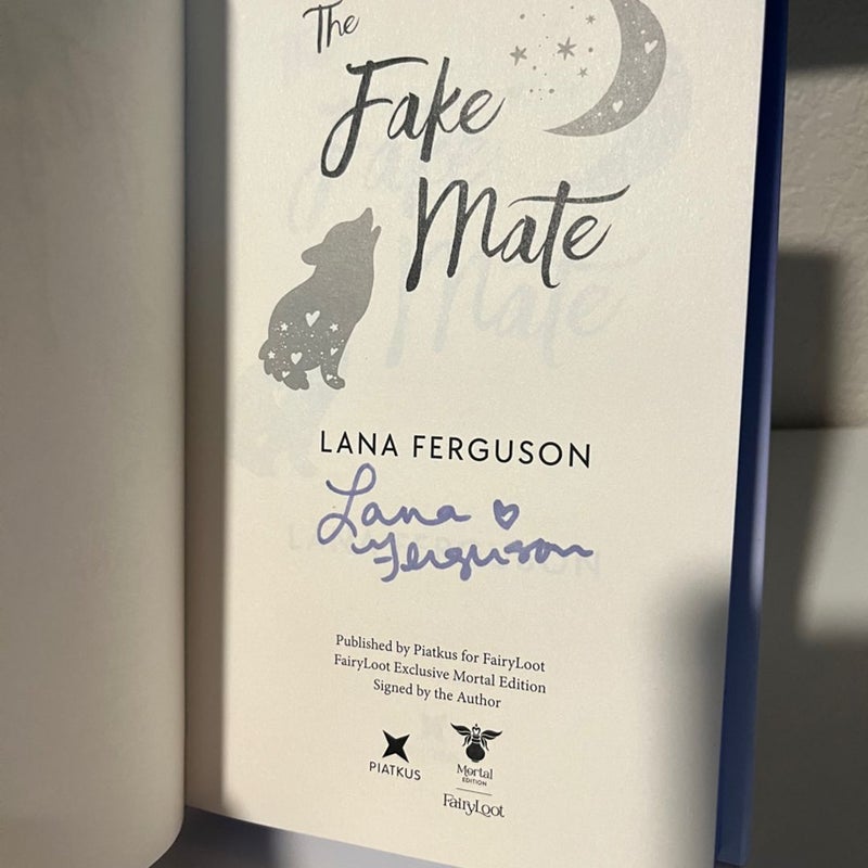 The Fake Mate Signed special edition and Signed Fairyloot edition combo