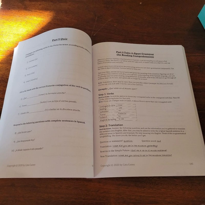 No Nonsense Spanish Workbook