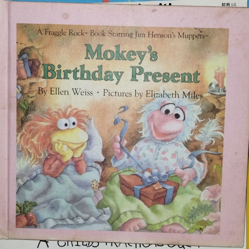 Vintage Hardcover "Fraggle Rock: Mokeys Birthday Present"