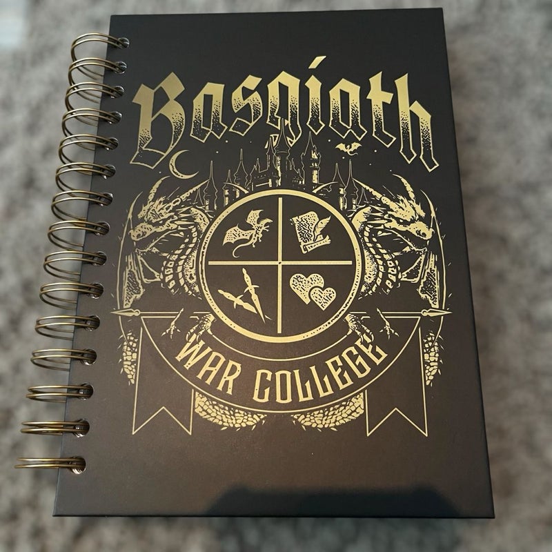 New Basgiath War College Notebook  Fourth Wing 