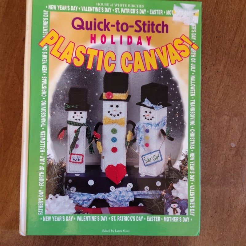 Quick to stitch holiday plastic canvas