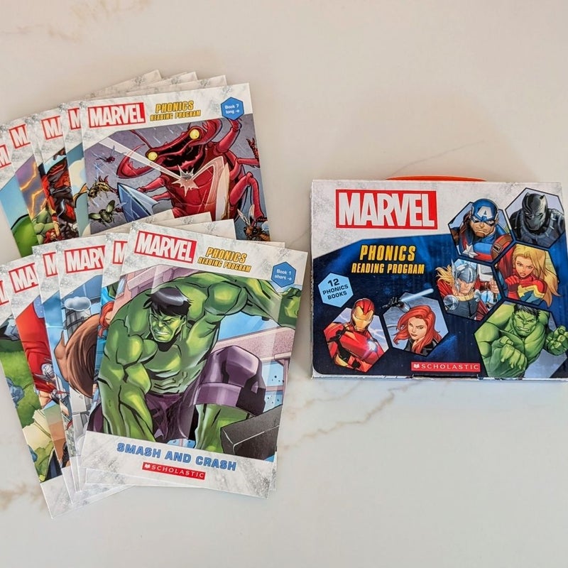 Marvel Phonics Reading Program Box Set - 12 Books