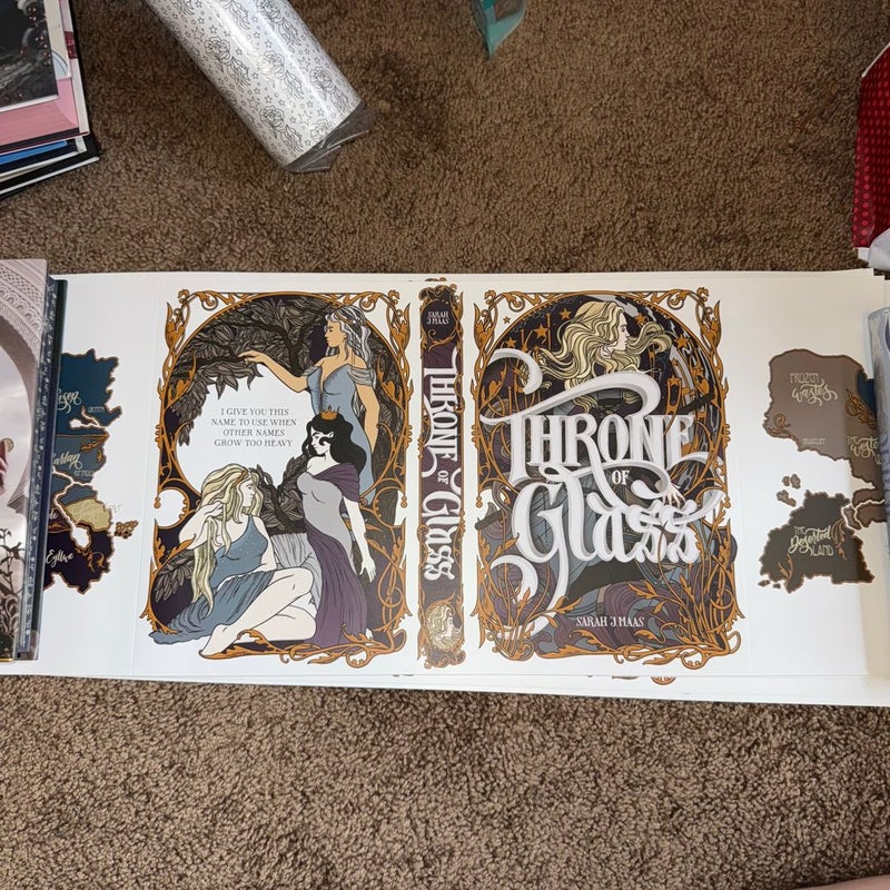 OOP Nerdy Ink Throne of Glass Dustjackets