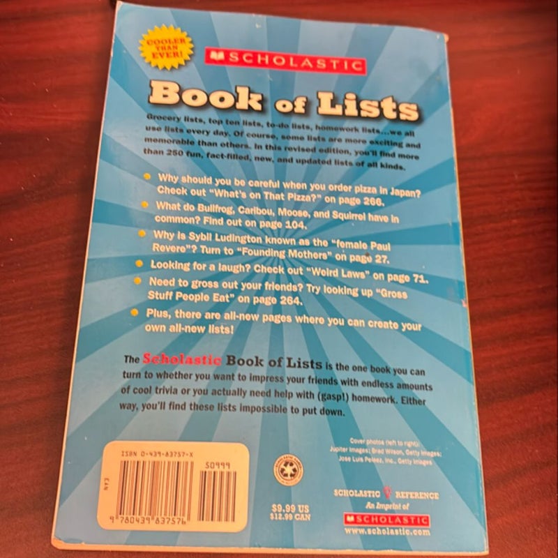 Scholastic Book of Lists