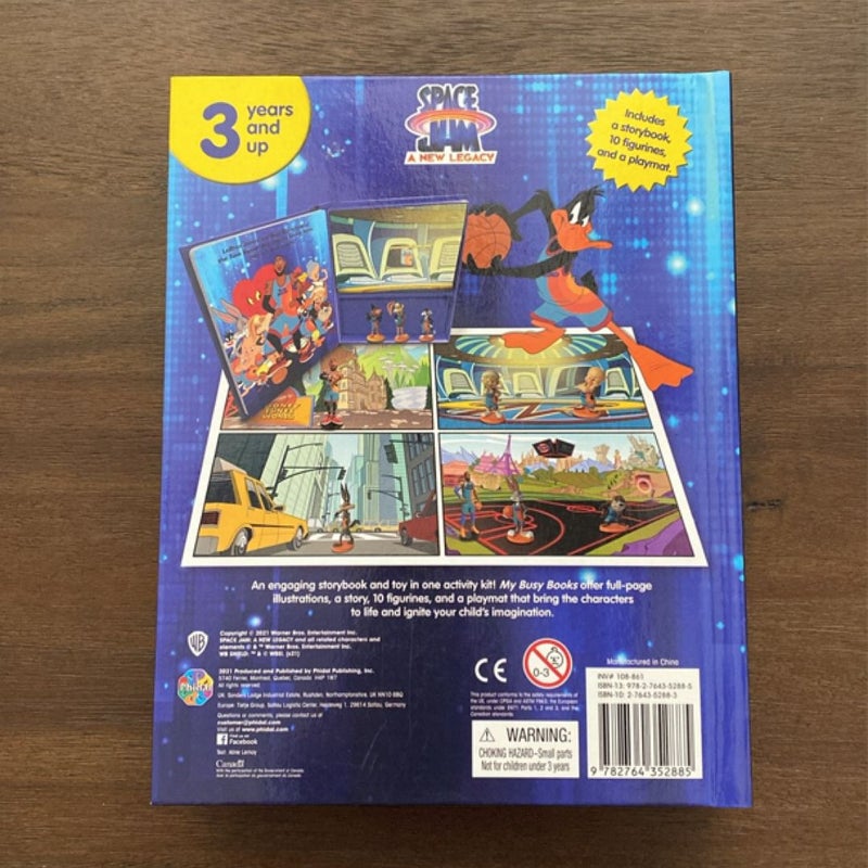 Space Jam: A New Legacy My Busy Book (storybook, 9 figurines and a playmat)