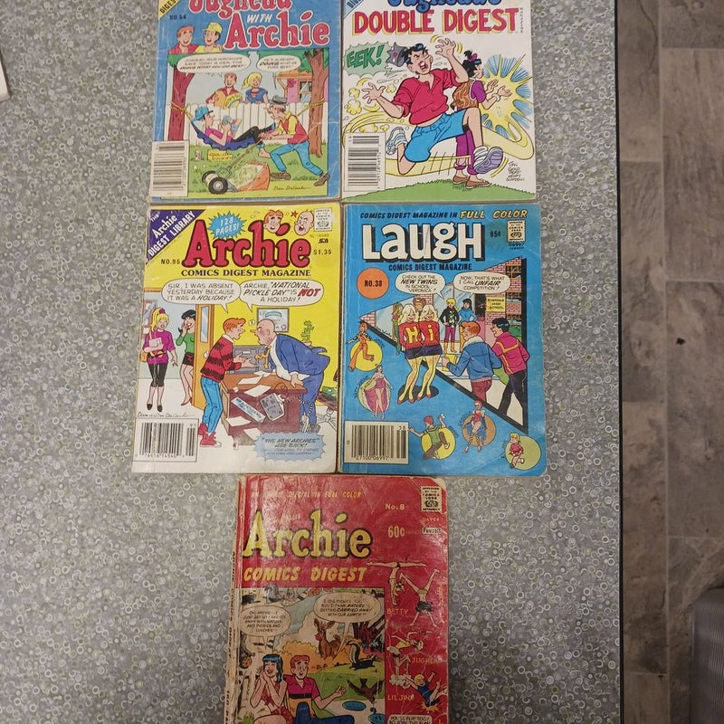 Archie Jughead Laugh 5 book bundle
