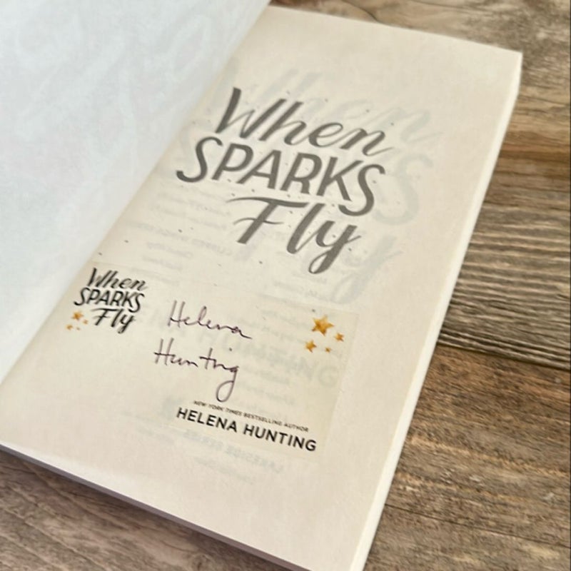 When Sparks Fly SIGNED STICKER