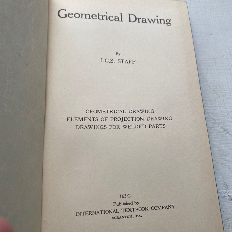 Geometric Drawing International Textbook Co  163C, 1935