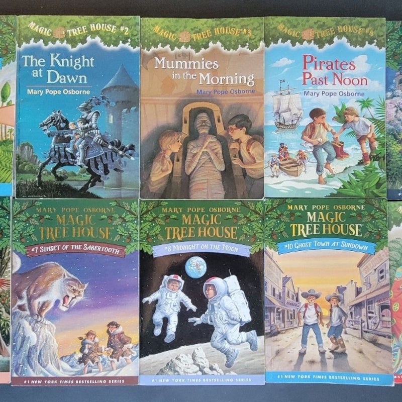 MAGIC TREE HOUSE MERLIN MISSION FACT TRACKER HUGE LOT OF 20 BOOKS WITH STICKERS