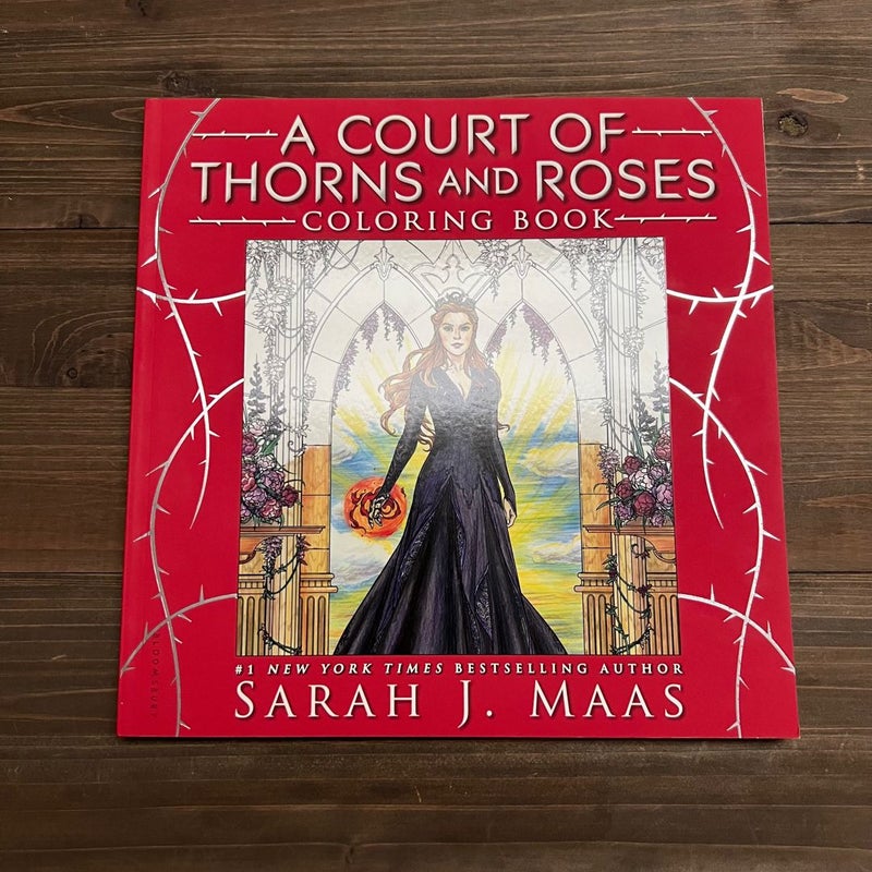 A Court of Thorns and Roses Coloring Book (Non-Colored In, First Edition Run)