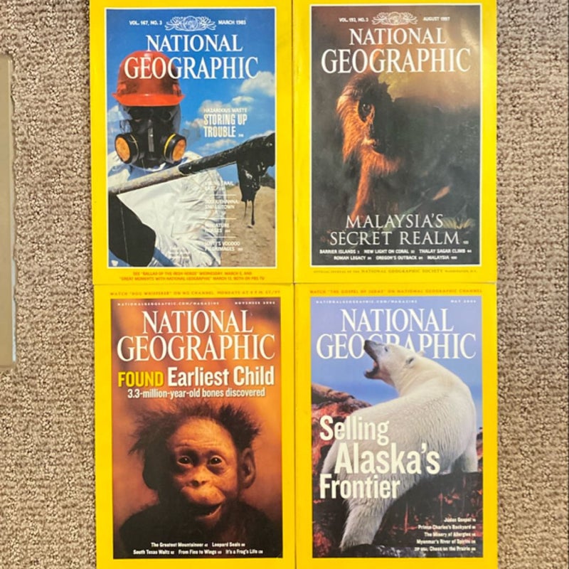 National Geographic Magazine  - 1985/1997/2006