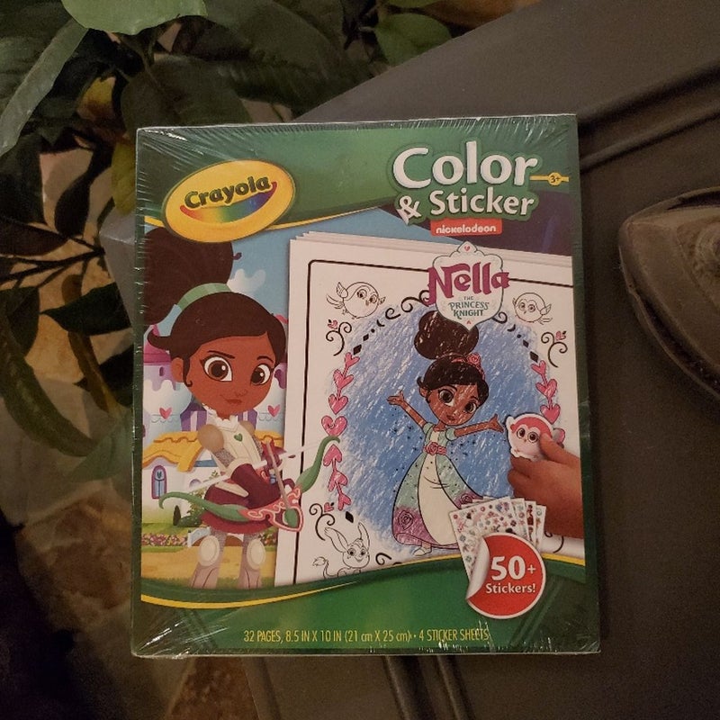 Nella the Princess Knight Coloring book w/ stickers