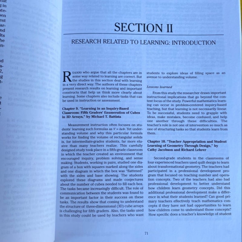 Lessons Learned from Research