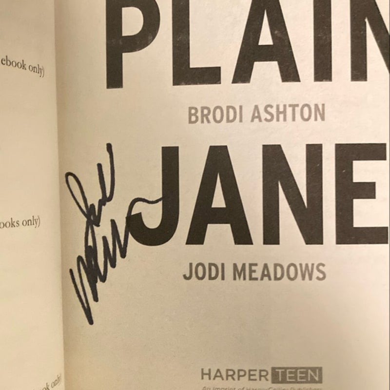 My Plain Jane (One signature)