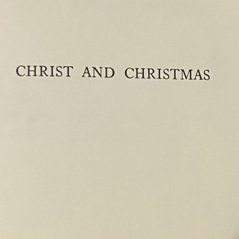 Christ and Christmas 