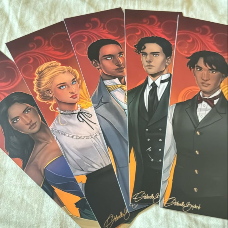 The Gilded Wolves bookmark set (Illumicrate exclusive)