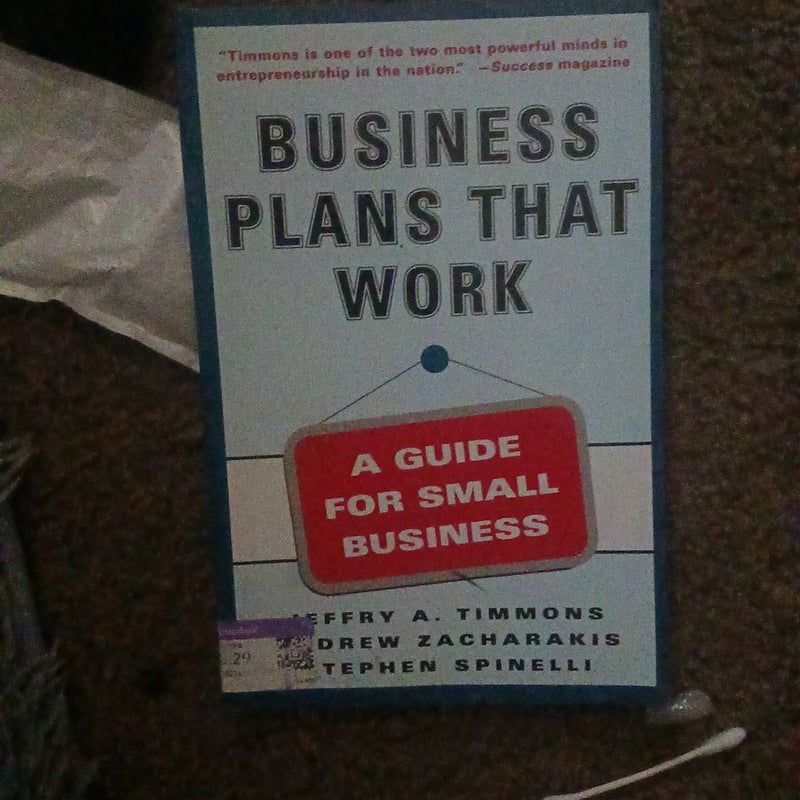 Business Plans That Work