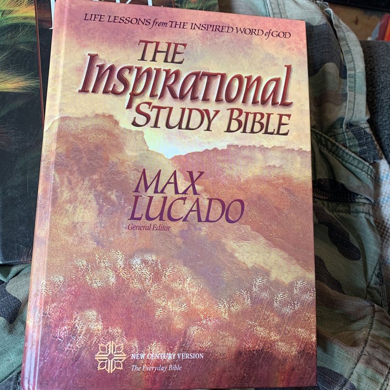 The Inspirational Study Bible By Max Lucado - Life Lessons From The Inspired Word Of God (Hardcover, 1995) 4 thumbnail image