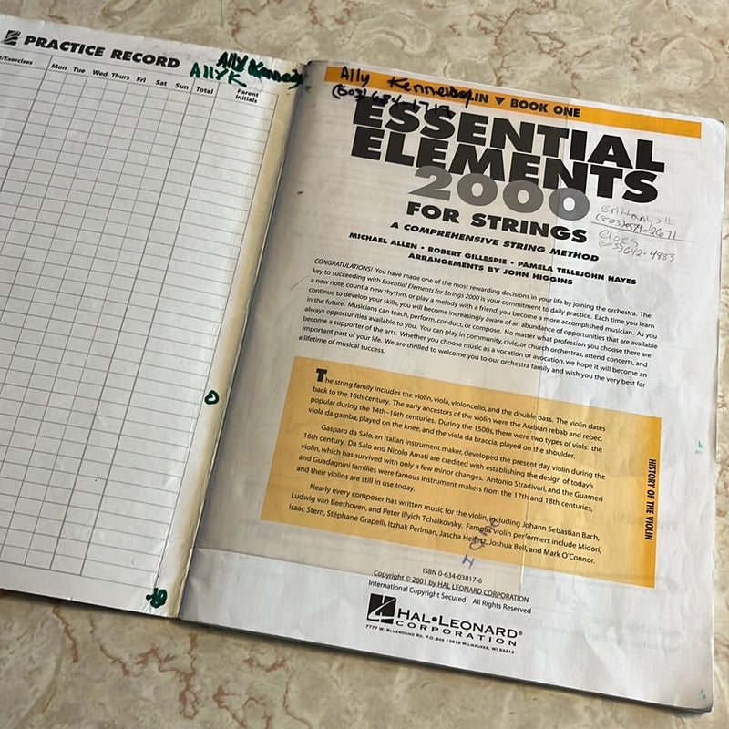 Essential Elements for Strings - books 1 & 2
