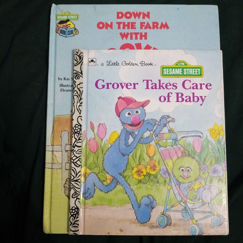 Childrens Sesame Street 2 Book Bundle