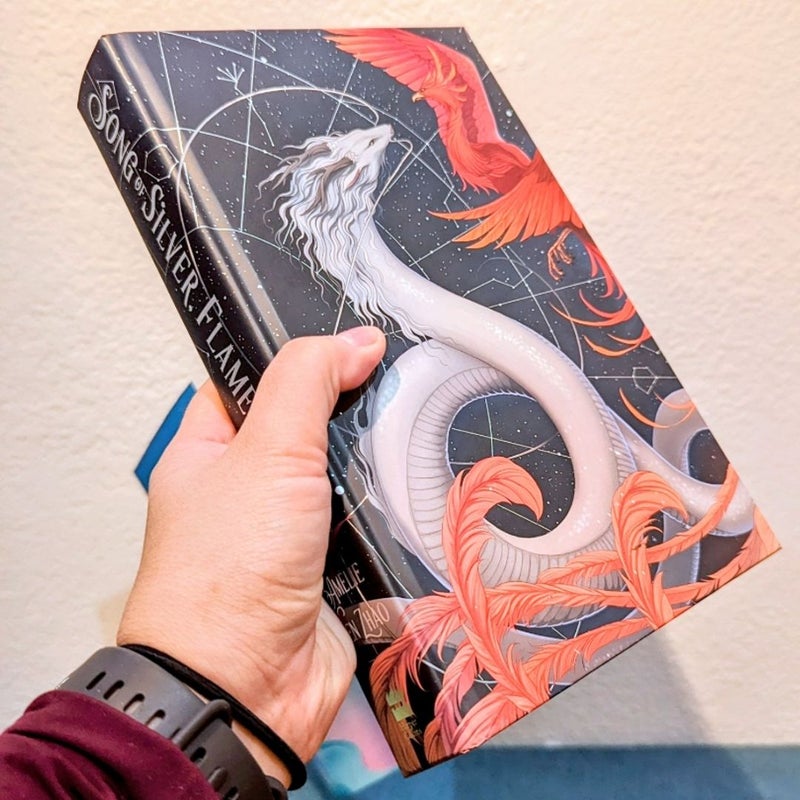 Song of Silver Flame Like Night SIGNED Illumicrate Special Edition by Amelie Wen Zhao, Hardcover