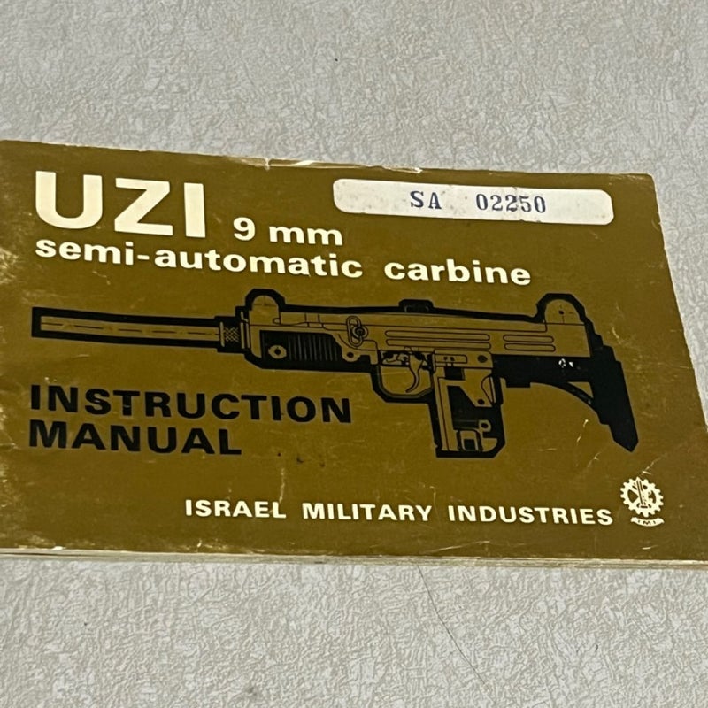 2 booklet Operators manual for Uzi and Galil