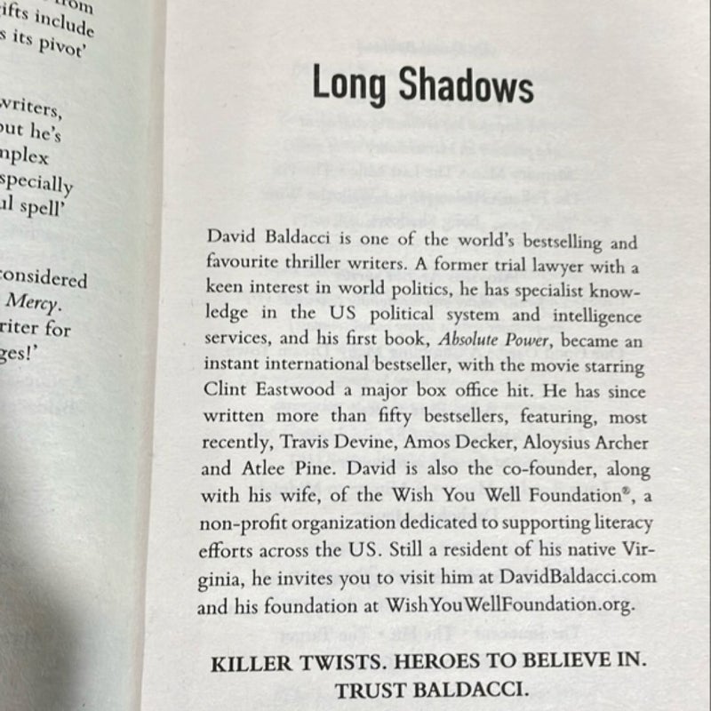 Long Shadows: an Amos Decker Novel 7