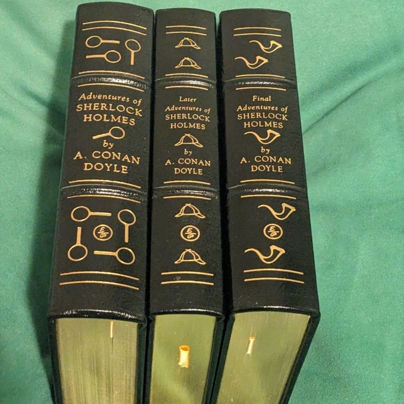 Easton Press Sherlock Holmes 3 Book Set 1978